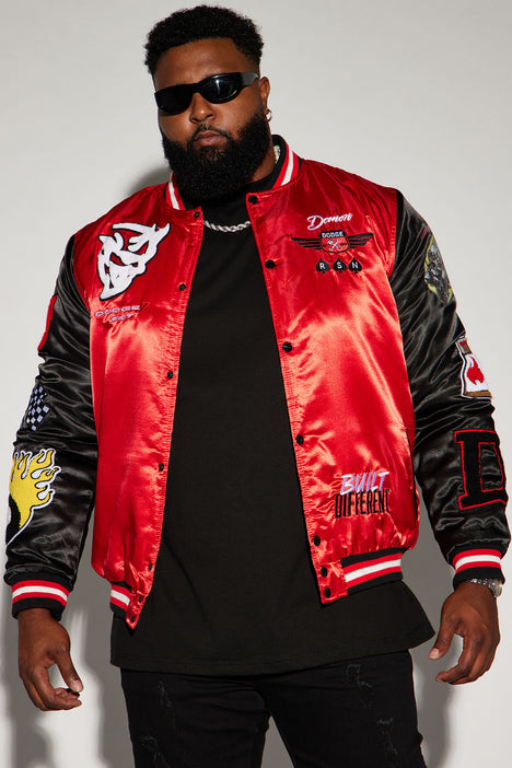 Dark red clearance bomber jacket