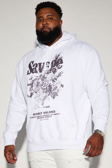 Savage hot sale white hoodie