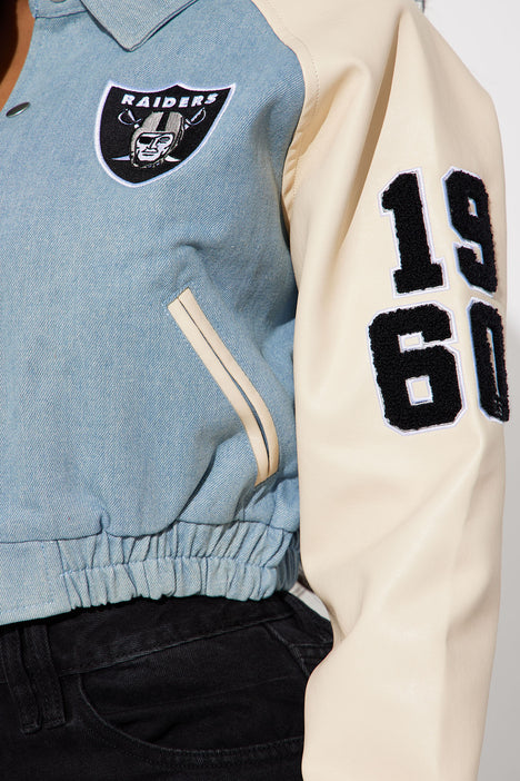 Raiders sales jean jacket