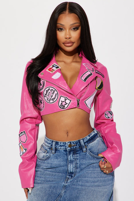 Pink jacket deals fashion nova