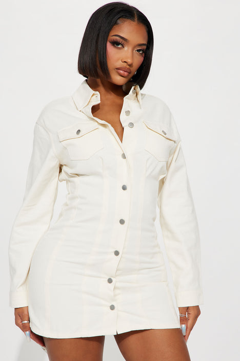 Button dress sale fashion nova