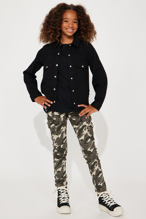Camouflage girl skinny pants sales