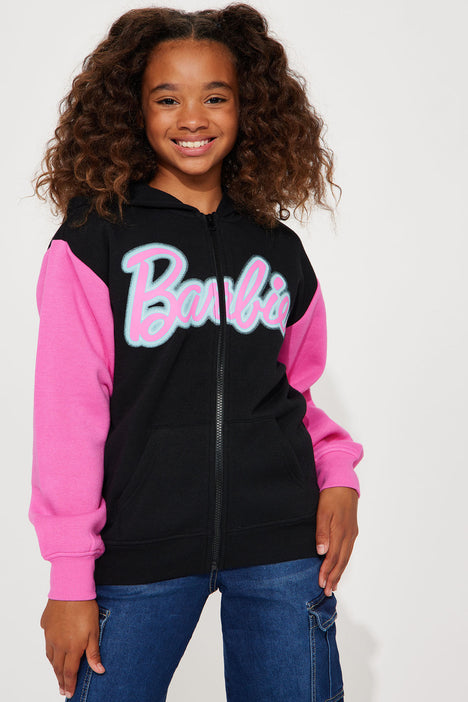Girls fuzzy hoodie top