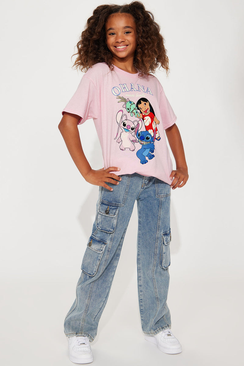 Mini Ohana Means Family Graphic Tshirt - Pink | Fashion Nova, Kids Tops ...