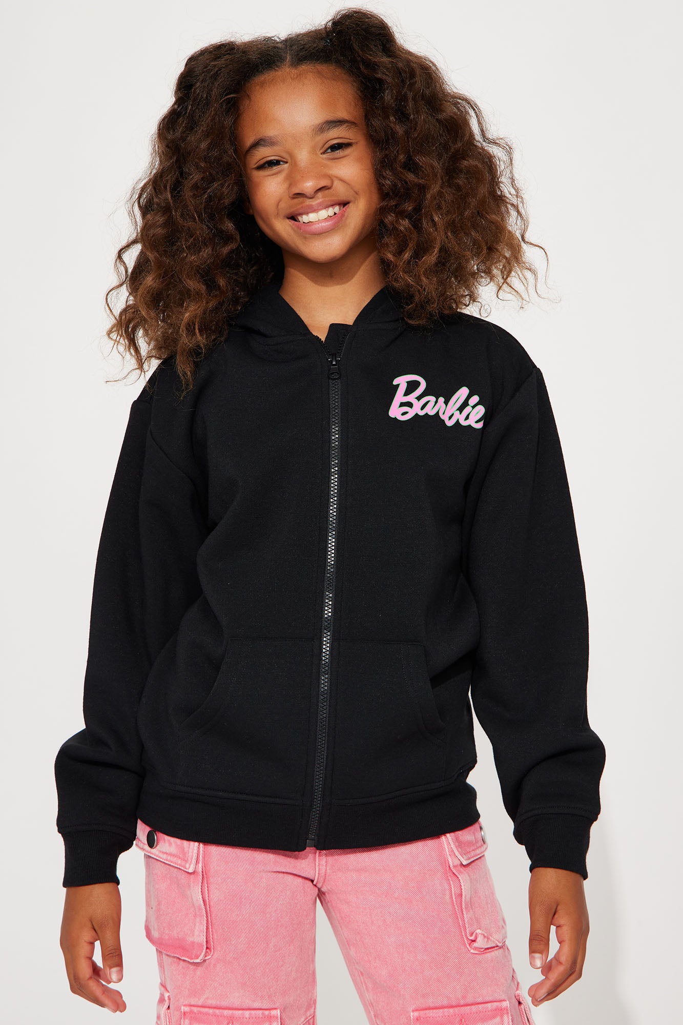 Mini Barbie Frame Zip Front Fleece Hoodie - Black | Fashion Nova, Kids  Sweatshirts u0026 Hoodies | Fashion Nova