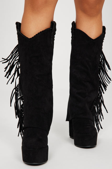 Boho knee high boots sale
