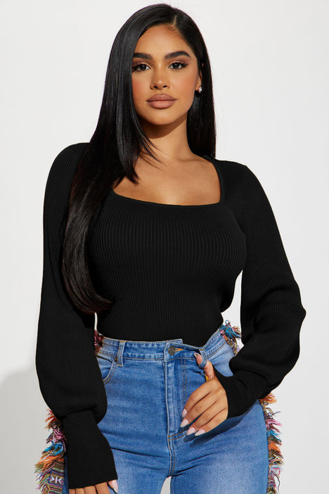 Higher Love Sweater Black Fashion Nova Sweaters Fashion Nova