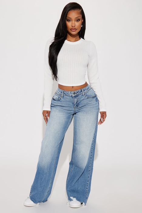 Fashion nova cropped jeans top