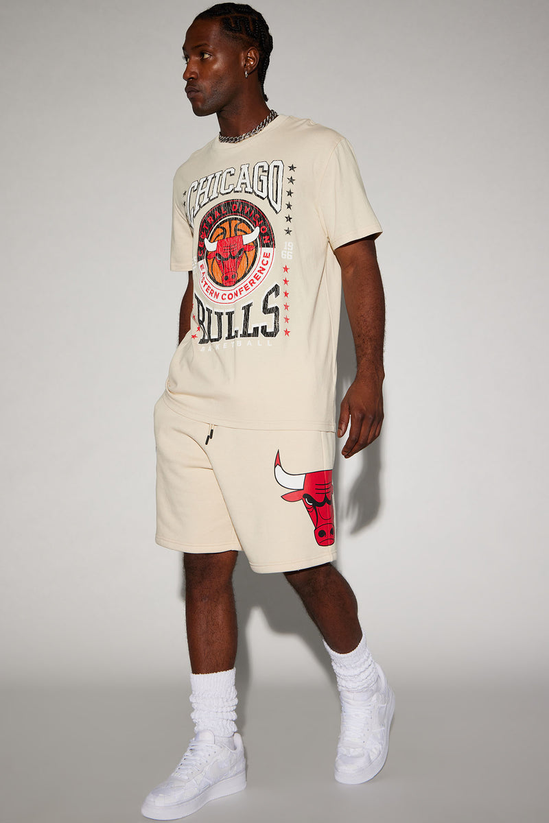 Bulls Straight Chillin Fleece Shorts - Cream | Fashion Nova, Mens ...