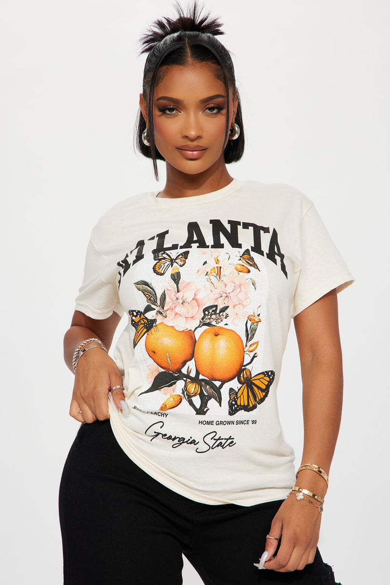 Georgia Peach Graphic Tee - Sand | Fashion Nova, Screens Tops and ...