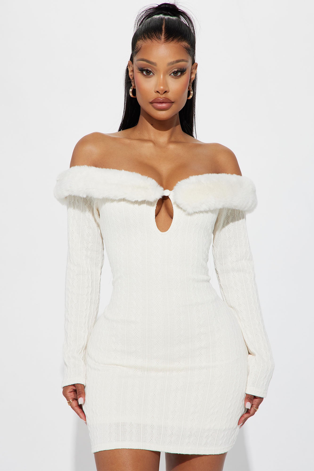 Alexis Sweater Mini Dress - Cream | Fashion Nova, Dresses | Fashion Nova