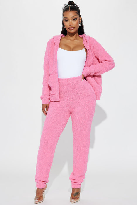 Fuzzy lounge cheap set fashion nova