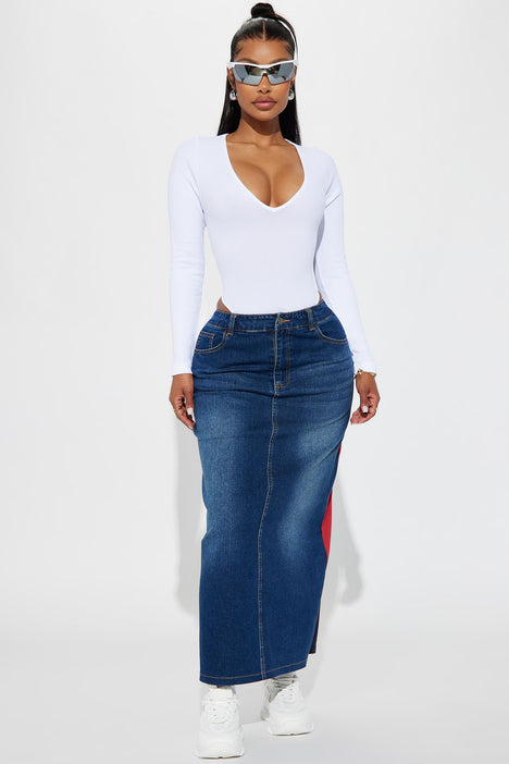 Fashion nova best sale jeans skirt