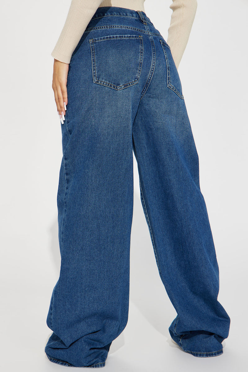 Chelsea Drop Waist Baggy Jeans - Medium Wash | Fashion Nova, Jeans ...