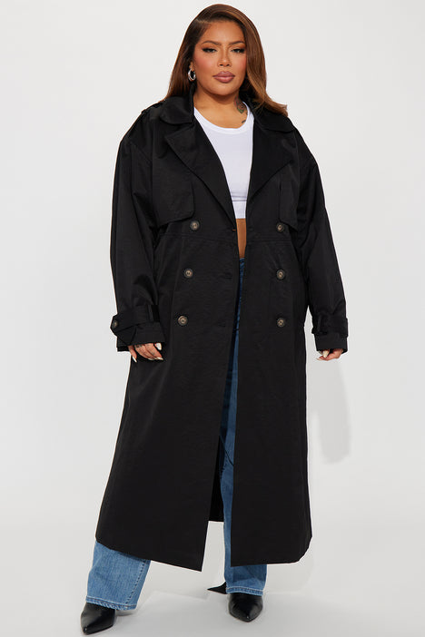 Know Your Lies Trench Coat Black Fashion Nova Jackets Coats