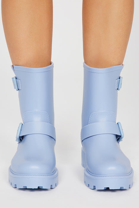Keep Trying Booties Blue