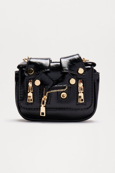 Mini Motorcycle Girl Handbag Black Fashion Nova Kids Accessories Fashion Nova