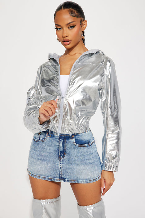 Fashion nova online metallic jacket
