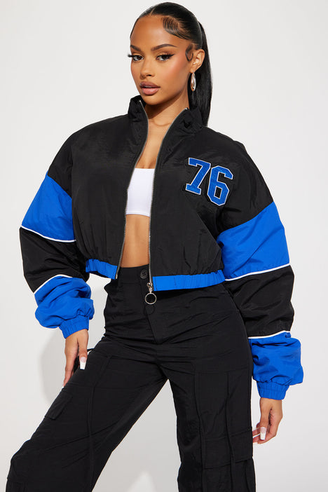Always The Champ Bomber Jacket Blue combo Fashion Nova