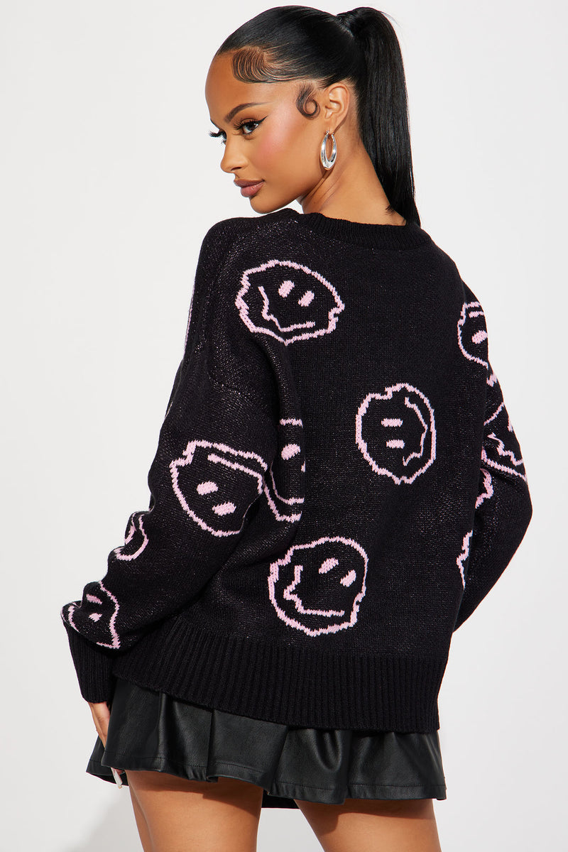Fashion Nova Christmas Sweater.Always Smiles Sweater - Black/combo | Fashion Nova, Sweaters | Fashion Nova