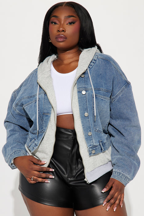 Fashion nova hotsell jean jacket womens