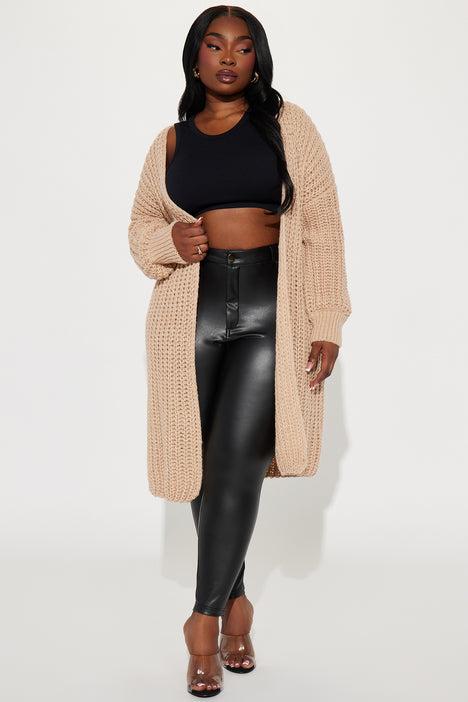 Plus size taupe top sweater