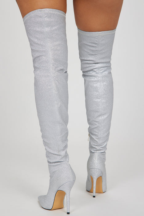 Fashion nova glitter best sale boots