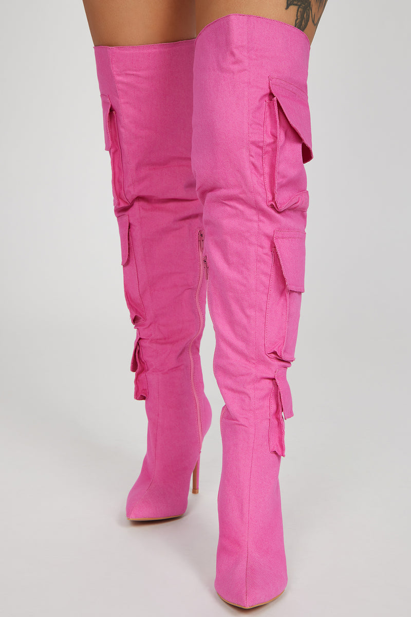 Feeling Trendy Cargo Boots - Pink | Fashion Nova, Shoes | Fashion Nova