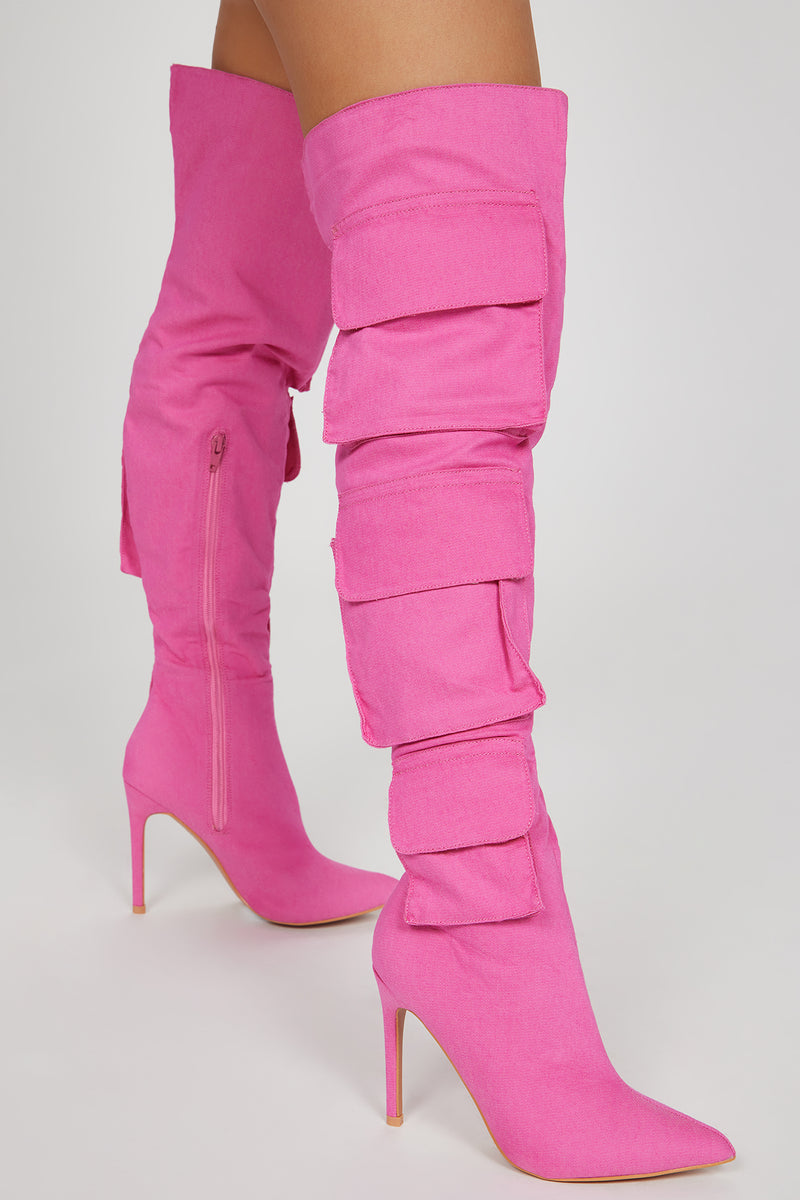 Feeling Trendy Cargo Boots - Pink | Fashion Nova, Shoes | Fashion Nova