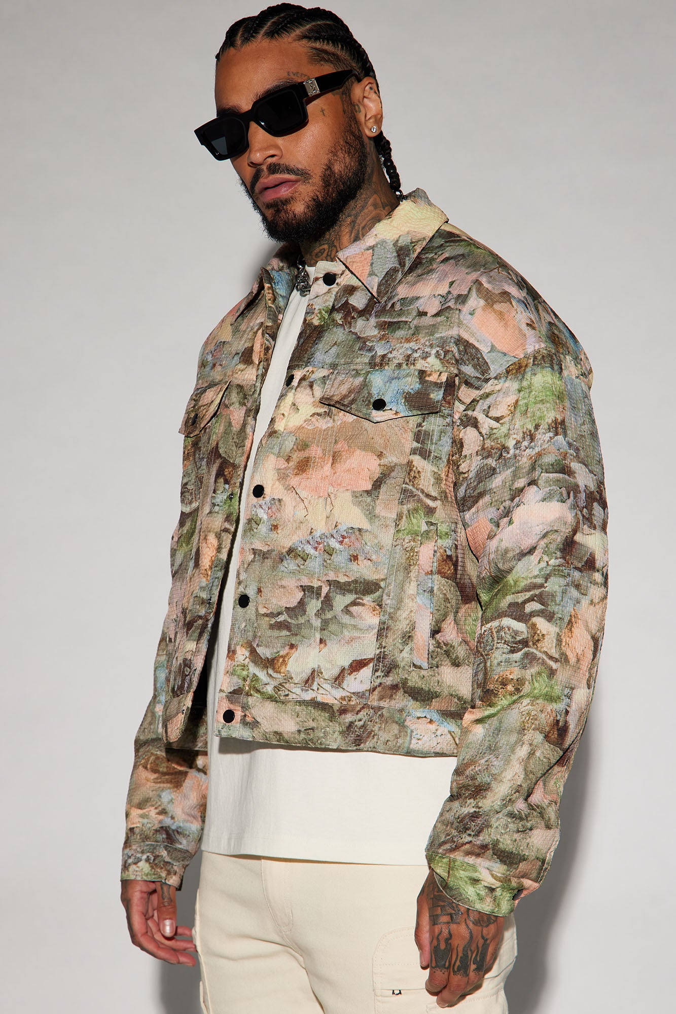 Camo Trucker Jacket - Multi-color