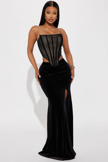 Angelique velvet maxi dress discount