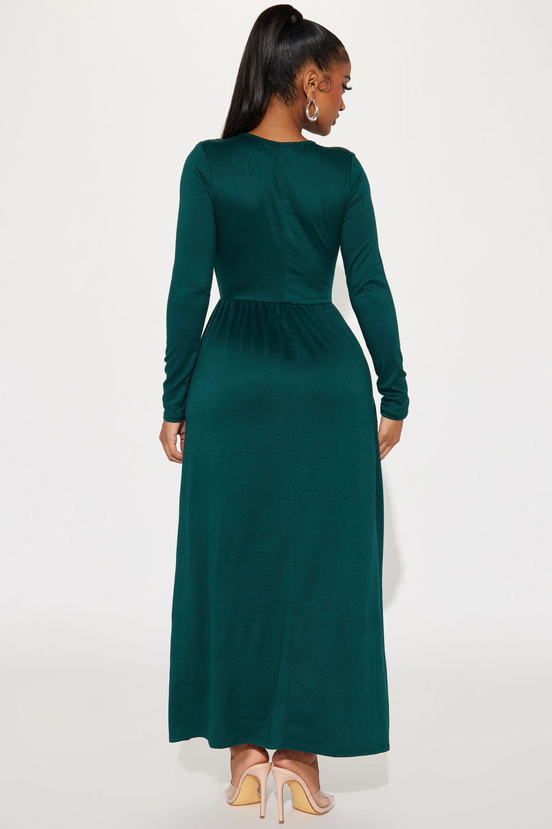 Mila Long Sleeve Maxi Dress Green Fashion Nova, Dresses Fashion Nova
