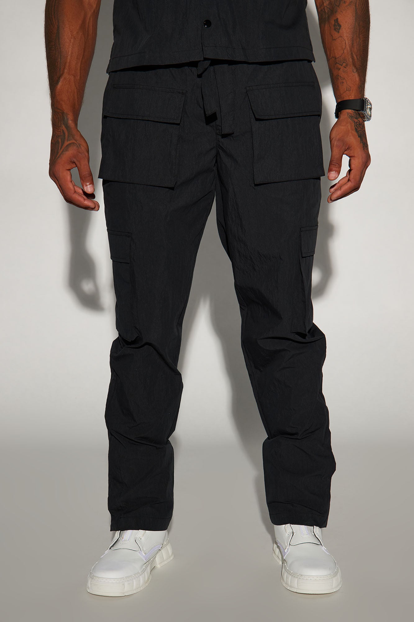Nylon cargo 2024 snap pant