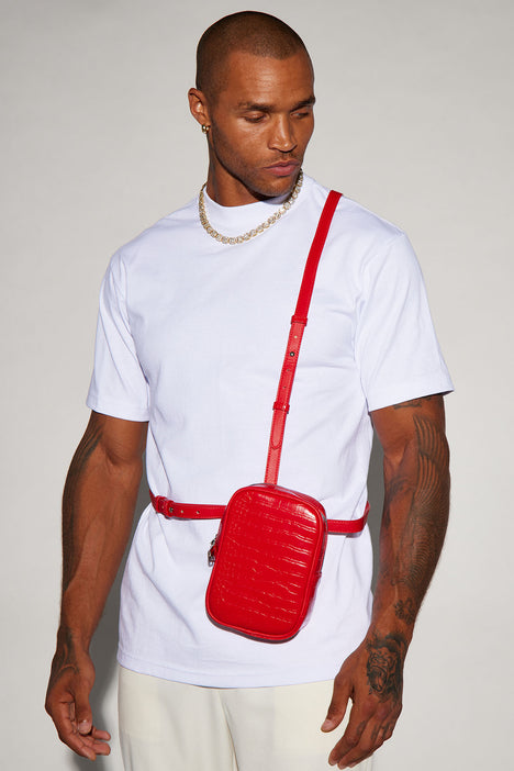 red louis belt bag