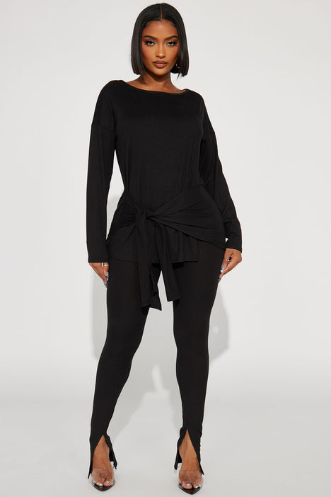 Leggings with tie waist online