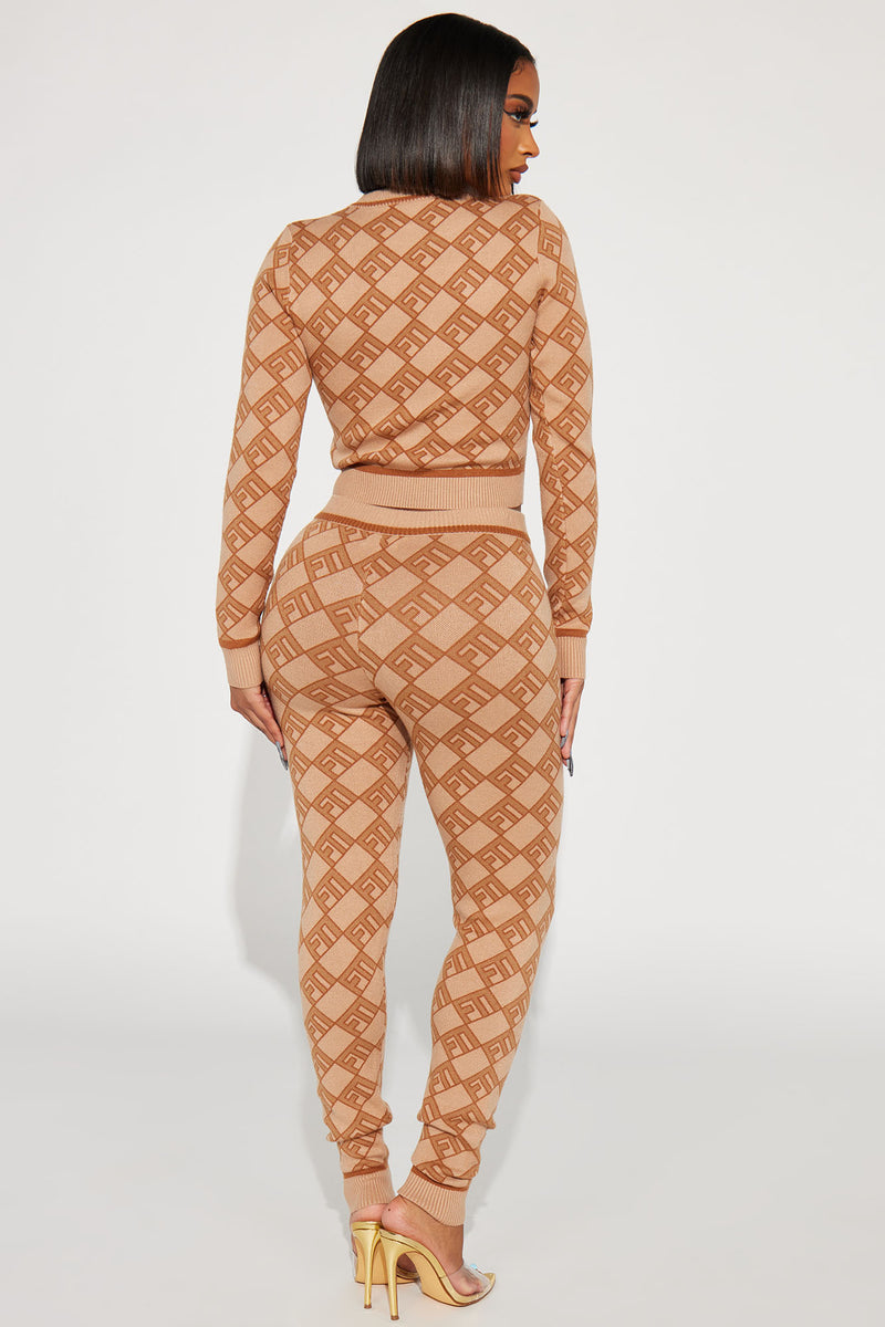Maribella Sweater Legging Set - Taupe/combo | Fashion Nova, Matching ...