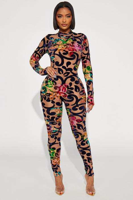 Fashion nova clearance mesh jumpsuit