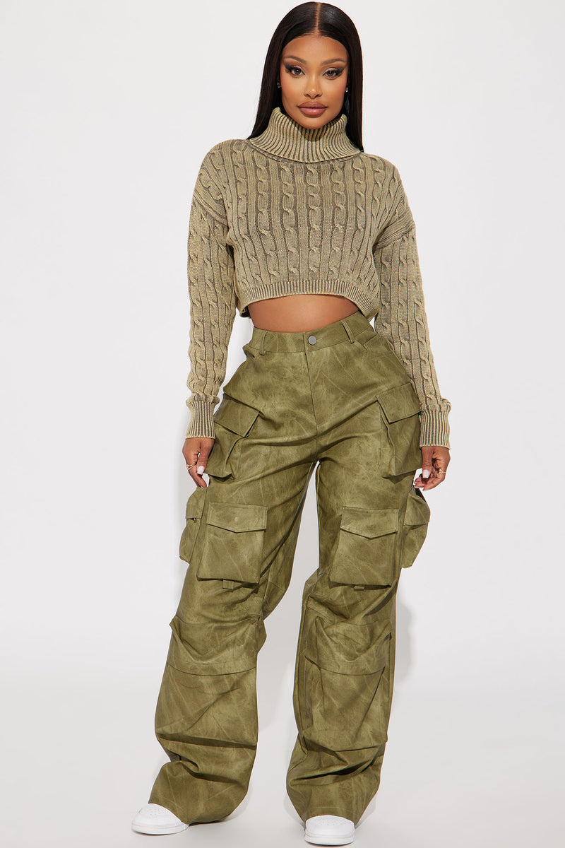 Almost Daily Cable Knit Sweater - Olive | Fashion Nova, Sweaters ...