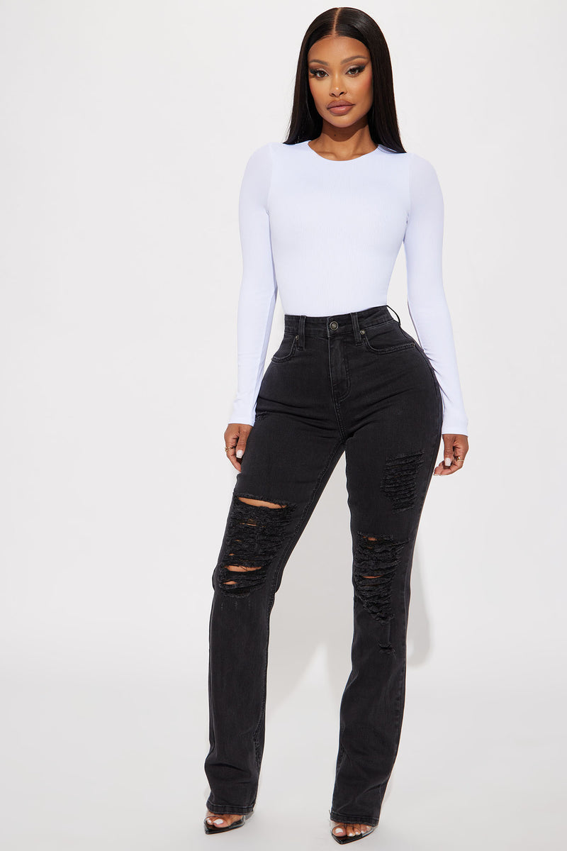 Ma Cherie Slim Straight Jeans - Black Wash | Fashion Nova, Jeans ...