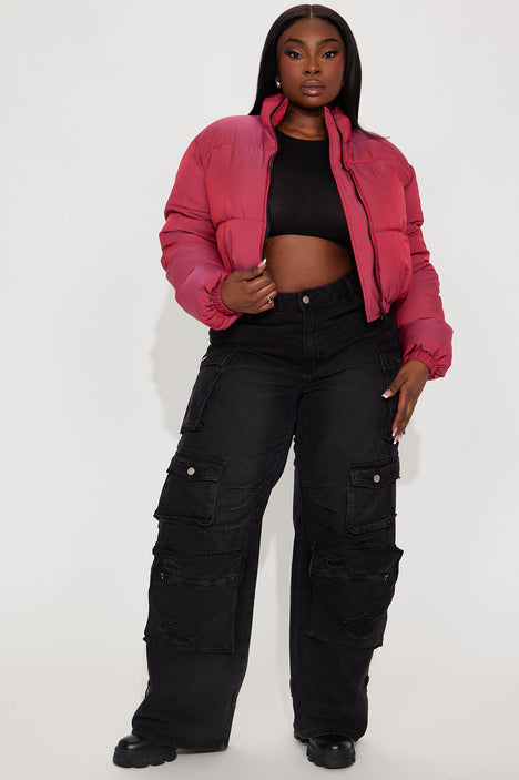 Galaxy reflective puffer jacket clearance