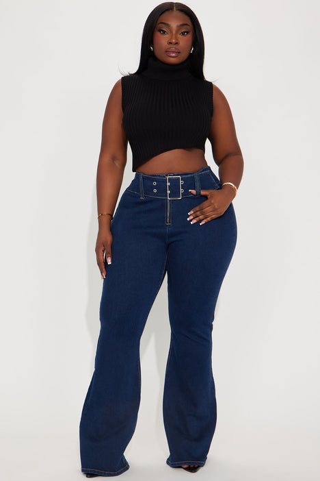 Stretch flare jeans plus size 2025