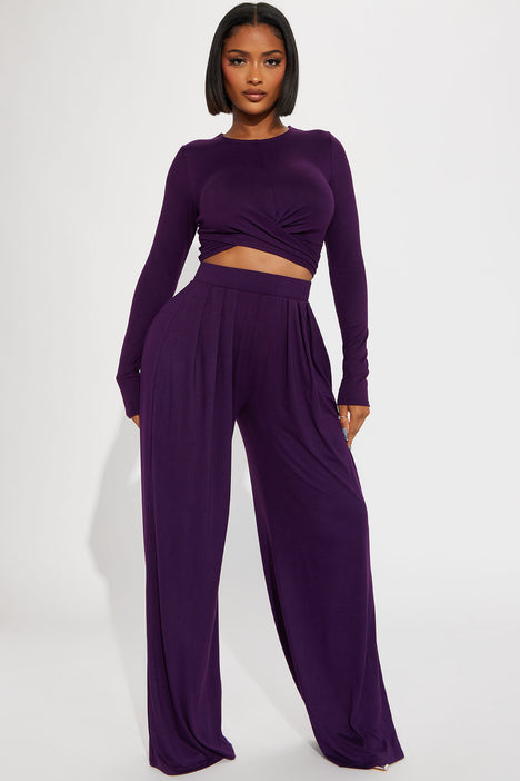 Fashion nova sale purple pants