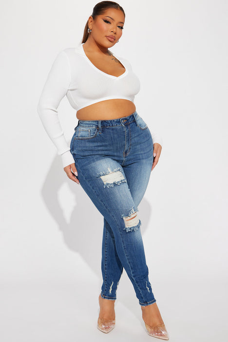 Fashion nova plus size high waisted jeans 2025