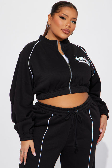 Cropped sweatshirt hotsell plus size