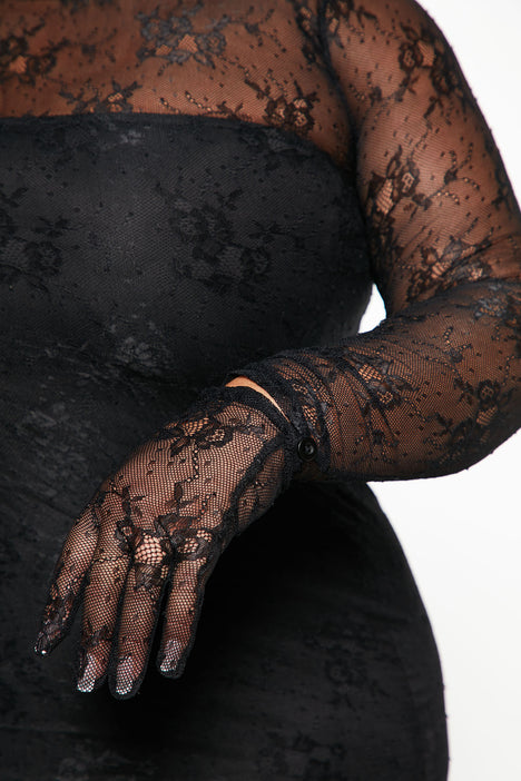 Portofino Gloved Lace Maxi Dress - Black, Fashion Nova, Dresses