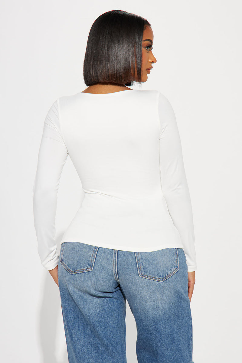 Myra Double Lined Top - White | Fashion Nova, Basic Tops & Bodysuits ...