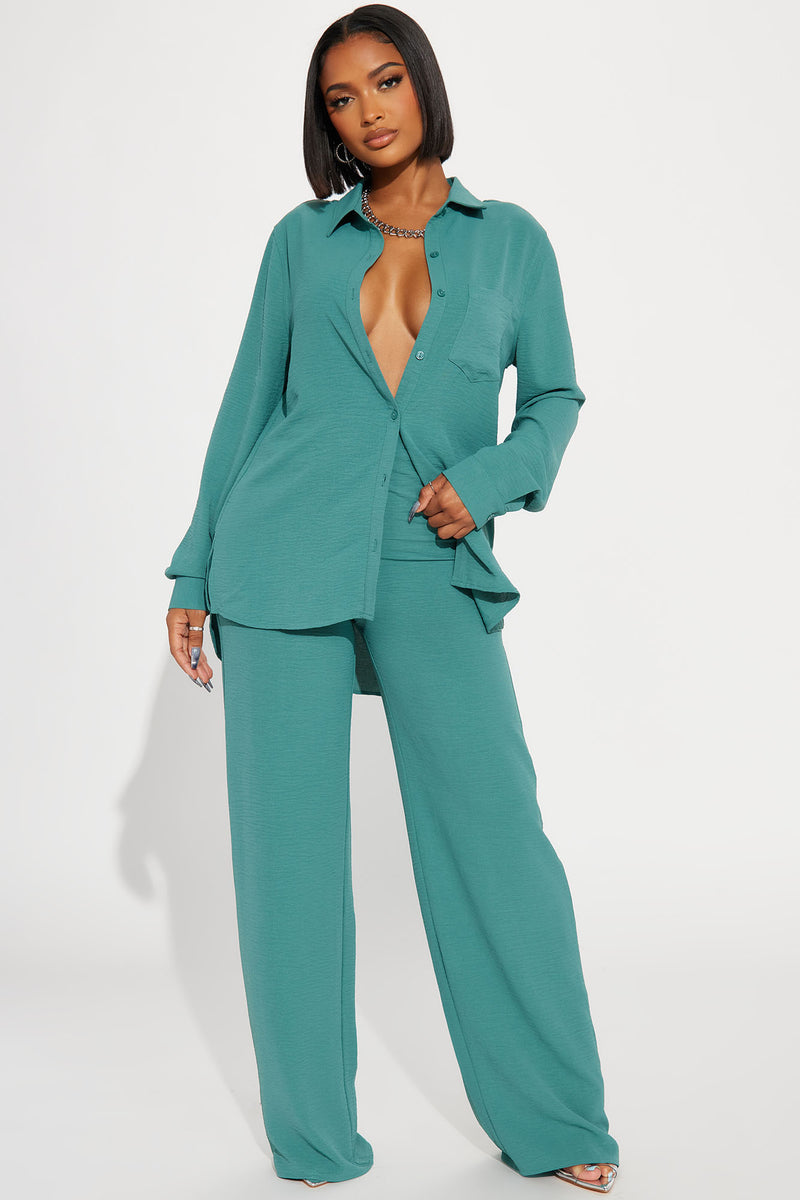 Makenzie Pant Set - Green | Fashion Nova, Matching Sets | Fashion Nova
