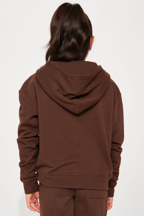 Dark chocolate sales zip up hoodie