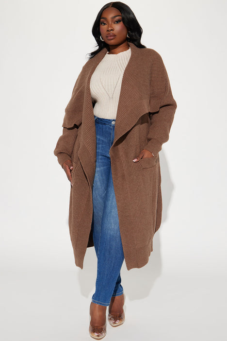 Aspen Sweater Coat Brown Fashion Nova Sweaters Fashion Nova