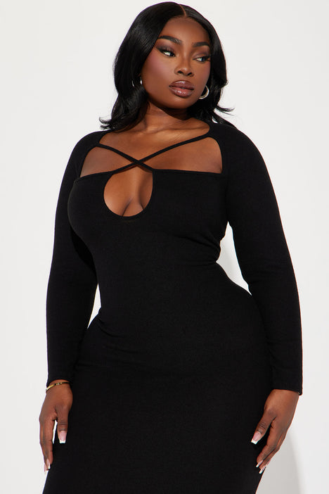 Plus size sweater dress fashion nova sales